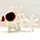 Pesce Bianco 2016 - 45 cm x 35 cm - vetro fusione fornace Murano | Gianna Moise