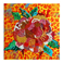 Camelia 2006 - 30cm x 30cm - Olio su tela trattata con resine e acrilico | Gianna Moise