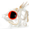 Pesce Bianco 2012 - 45cm x 35cm - vetro fusione fornace Murano | Gianna Moise